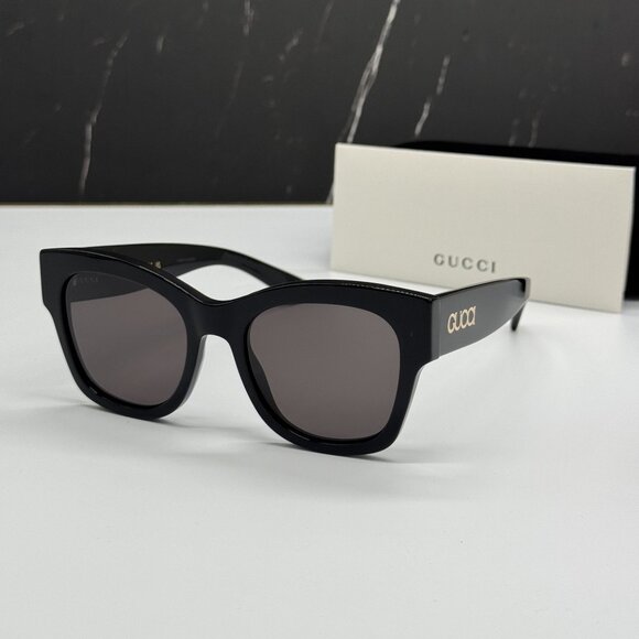 NEW GUCCI GG1789S 001 WOMEN BLACK SUNGLASSES GUCCI - Picture 1 of 10
